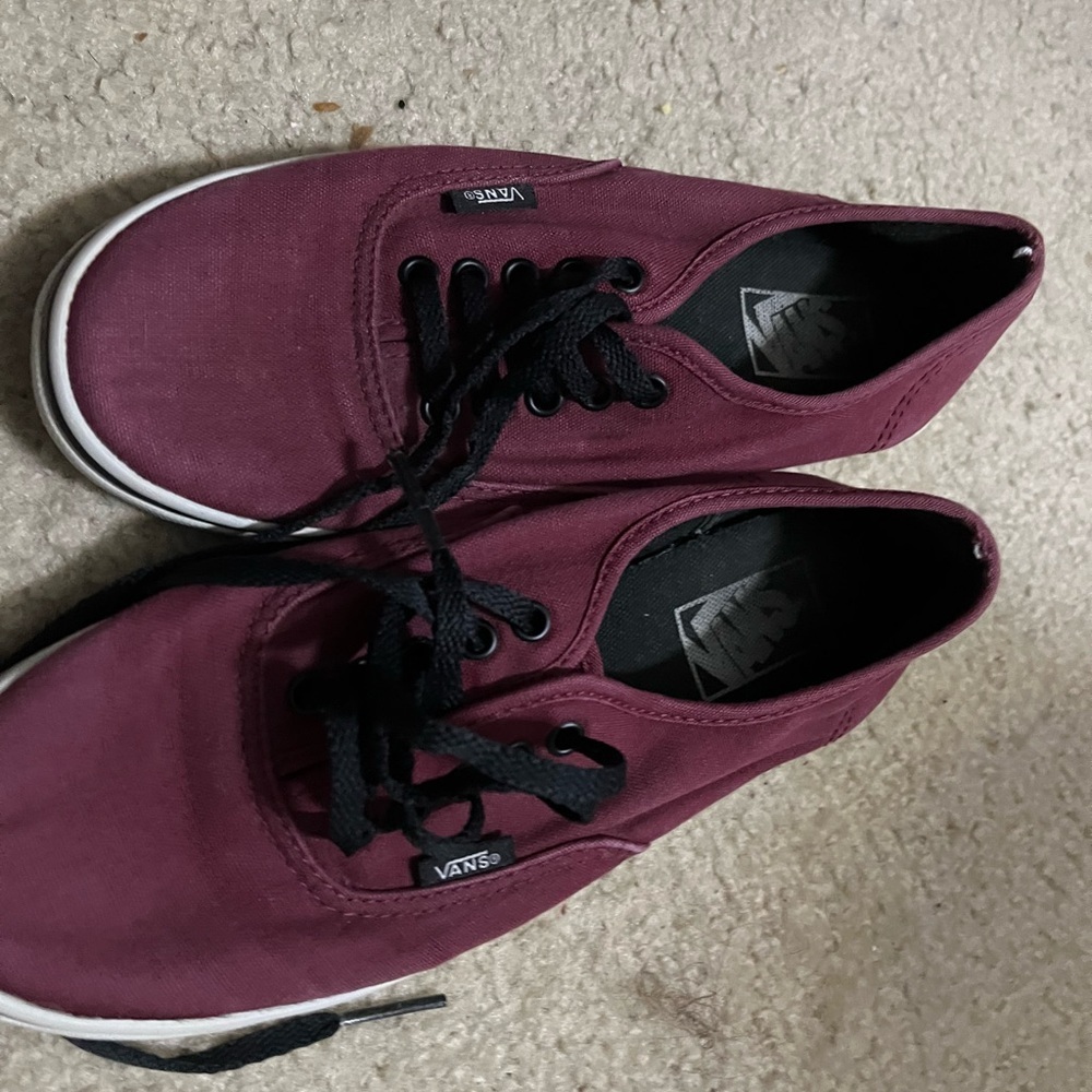 Vans Men's Dark Red Sneakers